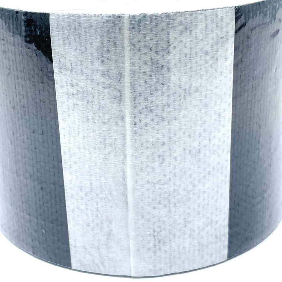 シンセイ 防草シート用補修テープ 80mm×10m 10巻セット ピン穴修理 接続テープ  防草テープ 粘着テープ 除草シートの画像