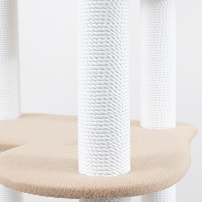 7色から選べる！ 国産キャットタワー ハート型のステップで可愛いデザイン 猫用アイテム 猫タワー 幅55×奥行55×高さ166cm te-ace-b |  | 07