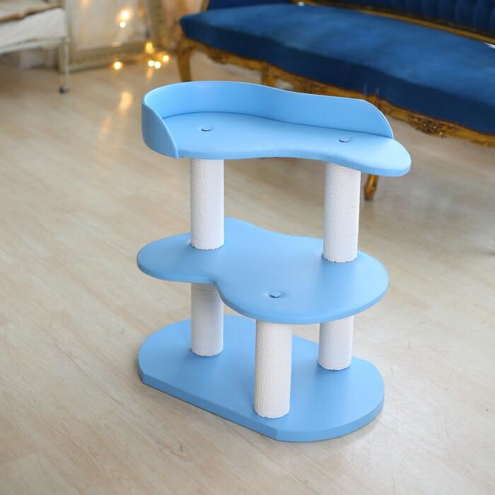 9色から選べる！ 国産ミニキャットタワー 猫用アイテム 猫タワー 幅60×奥行36.5×高さ60cm te-small-a |  | 03