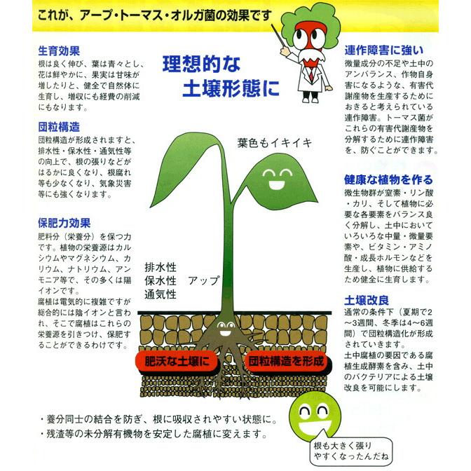 トーマスくん 1L 健康土壌作り 保水性 排水性 通気性アップ 特殊高濃度有機液体肥料 送料無料 |  | 03