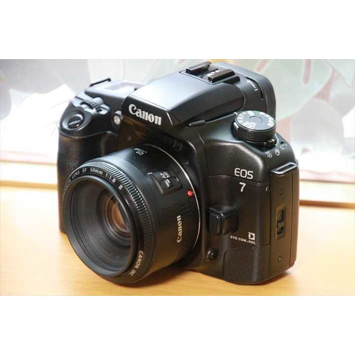 一眼レフカメラ 初心者 フィルムカメラ Canon EOS-7 レンズセット EF 24-85mm F3.5-4.5 USM 広角レンズ 【中古】｜prospers｜02