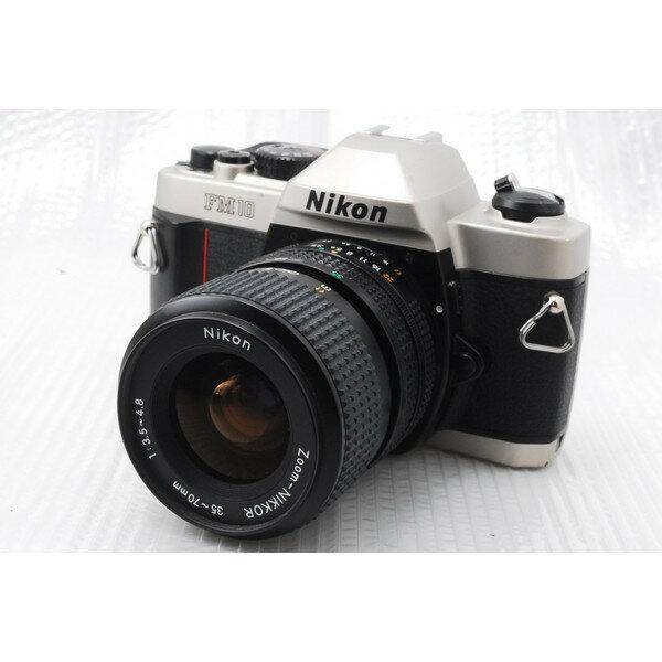 一眼レフカメラ 初心者 中古 一眼レフ Nikon FM10 標準セット 当店オリジナルWレンズセット【中古】の画像