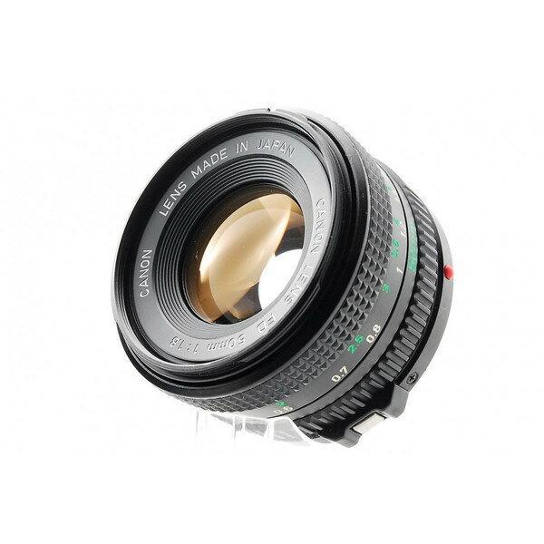 一眼レフカメラ 初心者 中古 一眼レフ フィルムカメラ Canon AE-1 PROGRAM 単焦点レンズ FD50mm F1.8【中古】【ブラック】の画像