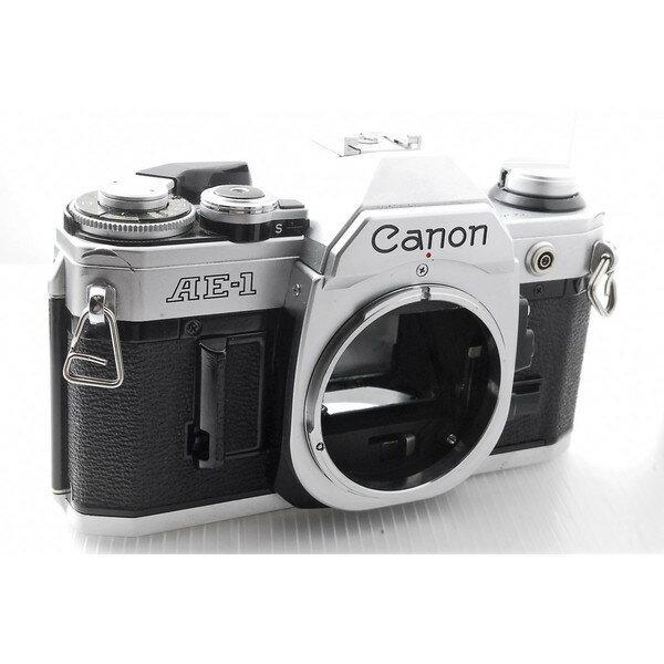 一眼レフカメラ 初心者 中古 一眼レフ canon AE-1  フィルムカメラ  単焦点レンズ FD 50mm f1.8.付【中古】の画像