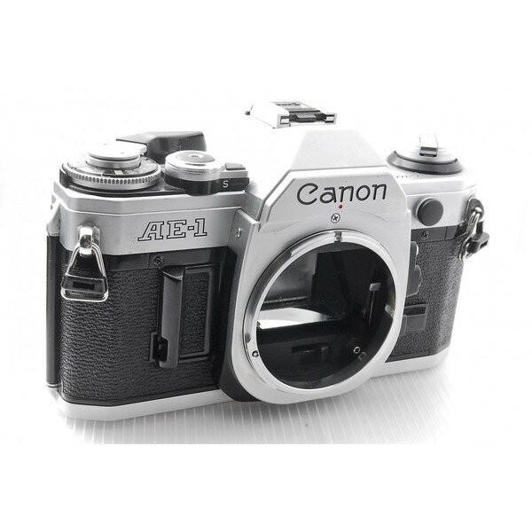 一眼レフカメラ 初心者 中古 一眼レフ canon AE-1 単焦点レンズ  FD 50mm f1.8 付き フィルムカメラ 【中古】の画像