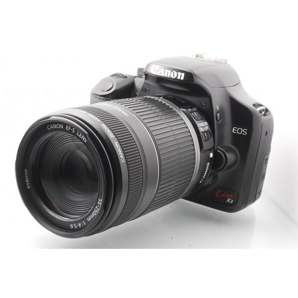 一眼レフカメラ 初心者 Canon デジタル一眼レフカメラ EOS Kiss X2 ダブルズームセット 整備 センサークリーニング【中古】｜prospers｜03