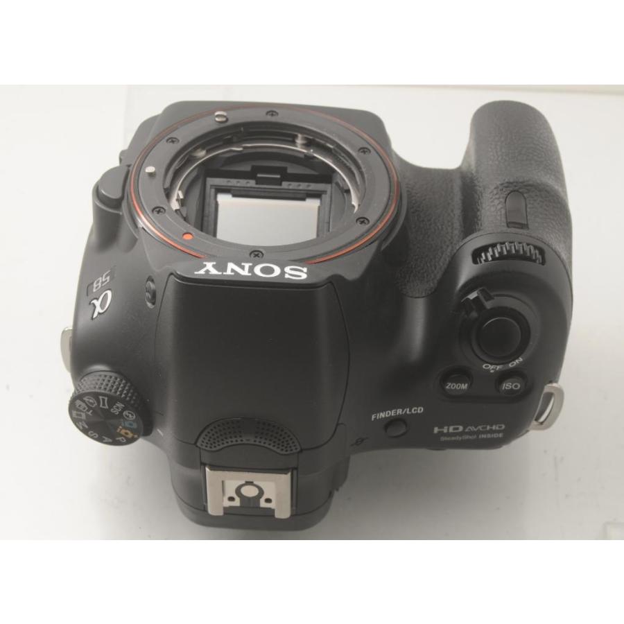 α（ソニー） - 一眼二眼レフ写真器 未経験者 中古 一眼二眼レフ 写真器 SONY α58 望遠レンズ一揃いの道具 DT 18-135粍 F3.5-5.6 SAM 保有 検出器洗い濯ぎ【中古】