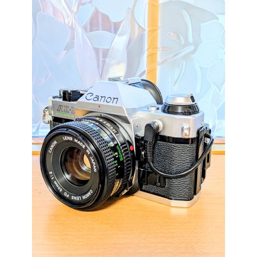 フィルムカメラ カメラ 中古 中古 カメラ canon ae-1 PROGRAM 単焦点レンズ付き 【中古】の画像