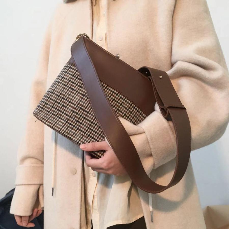 プレゼント バック レディースショルダーバッグ ショルダーバッグ 肩掛け チェック柄　かわいい プレゼント【送料無料】 |  | 02