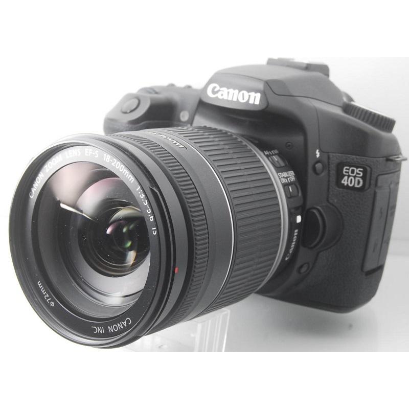 一眼レフカメラ 初心者 Canon EOS 40D EF-S18-200 IS APS-C レンズキット 整備 センサークリーニング【中古