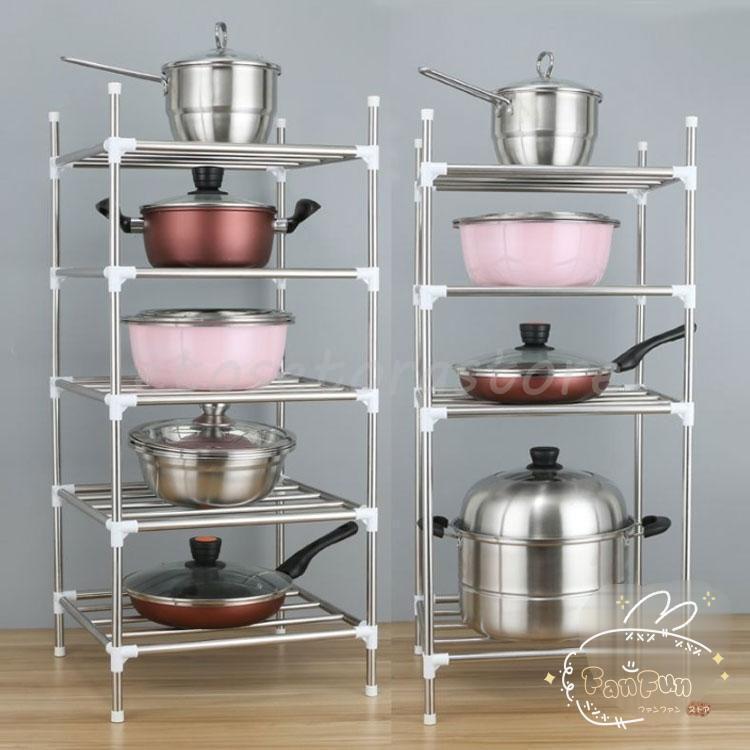 鍋スタンド 3段 BOW パンラック アイアンラック 鍋置き台 鍋スタンド 3段 BOW パンラック 鉄筋製 （ 鍋収納 アイアン