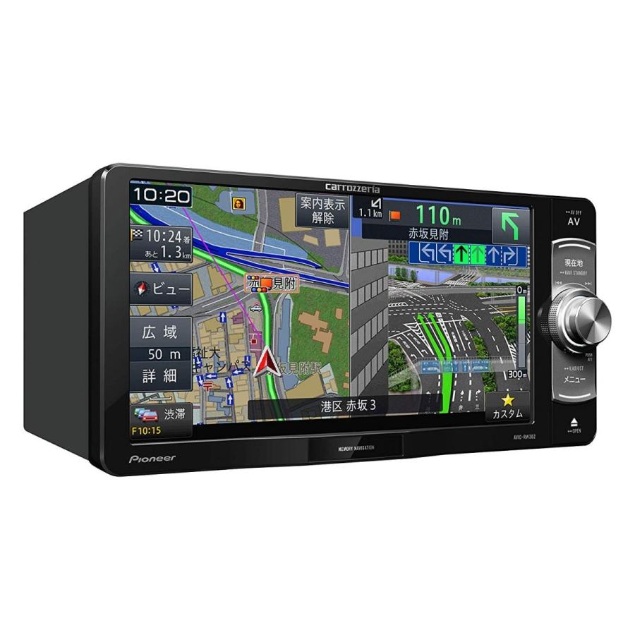 Amazon | Pioneer カーナビ AVIC-RW302 7インチ 200mmワイド 楽ナビ ワンセグ DVD CD SD USB  カロッツェリア | オーディオ一体型ナビ | 車＆バイク カロッツェリア(パイオニア) 楽ナビ 7型ワイド カーナビ ワンセグ AVIC-RW302