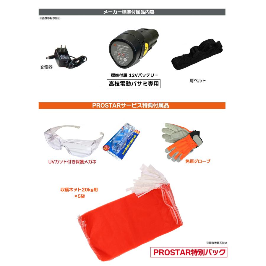 高枝切りバサミ 12Vコードレス  2WAY 電動バサミ 電動高枝切りばさみ 果実 小枝キャッチ機能付 LXAFP1-JP サービス特典付 ヤードフォース YARDFORCE_8