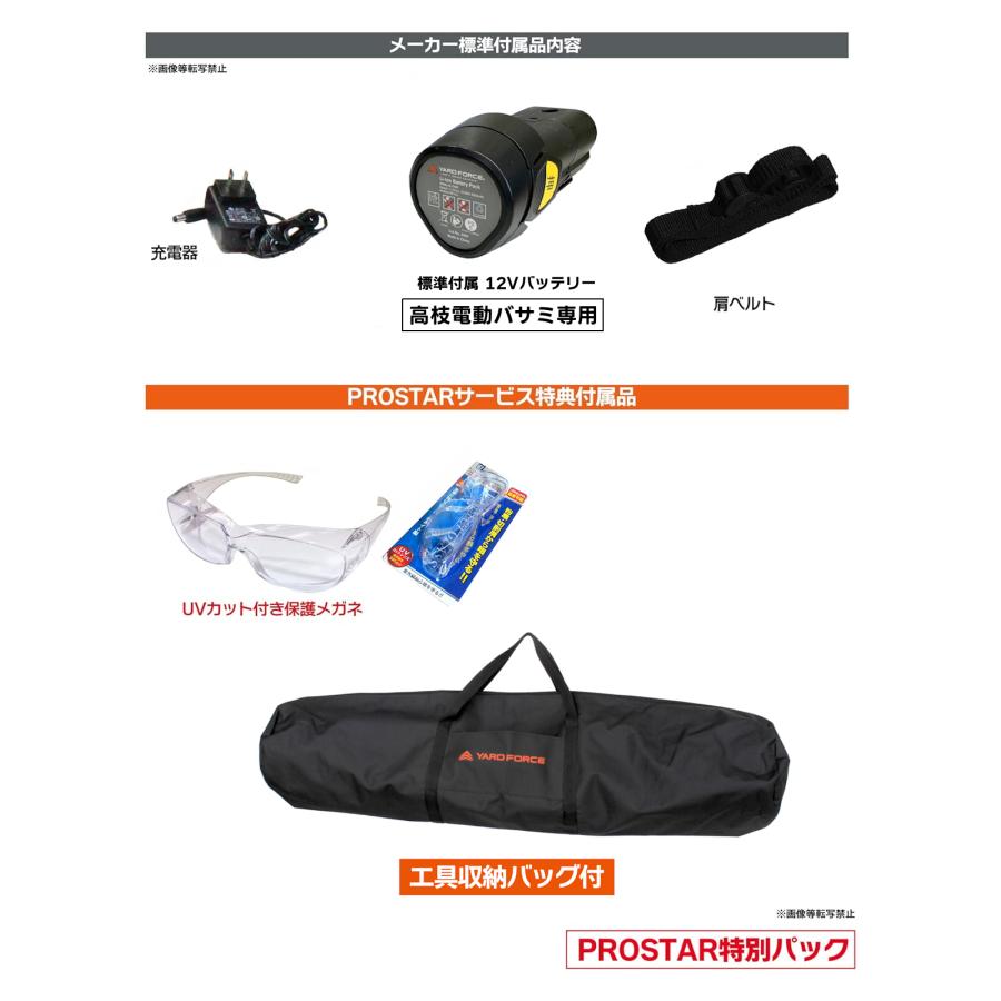 【工具収納バッグ・他付】 12Vコードレス 高枝切りバサミ 2WAY 電動バサミ 電動高枝切りばさみ 果実 小枝キャッチ機能付 LXAFP1-JP ヤードフォース YARDFORCE_8