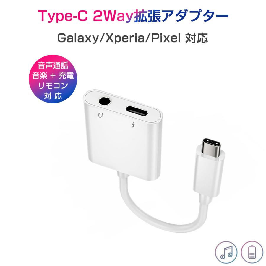 ipad proイヤホン変換アダプター 2in1 ケーブル Type C イヤホン
