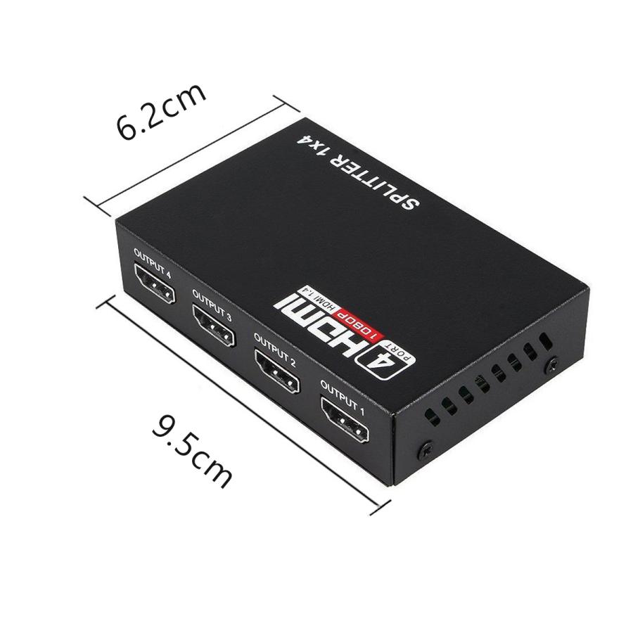 HDMI分配器 HDMIスプリッター 1入力4出力 4K 2K FHD対応 自動切り替え 3D映像対応 電源アダプター TV PC プロジェクター等に対応 1ヶ月保証 |  | 08