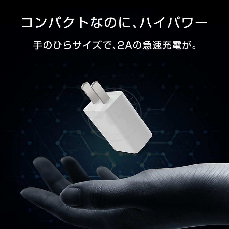 USB充電器 ACアダプター 5V 2A 黒 急速充電 スマホ充電器 USB電源アダプター iPhone Android Galaxy Xperia XS ゲーム機 防犯カメラ等対応 1ヶ月保証 |  | 03