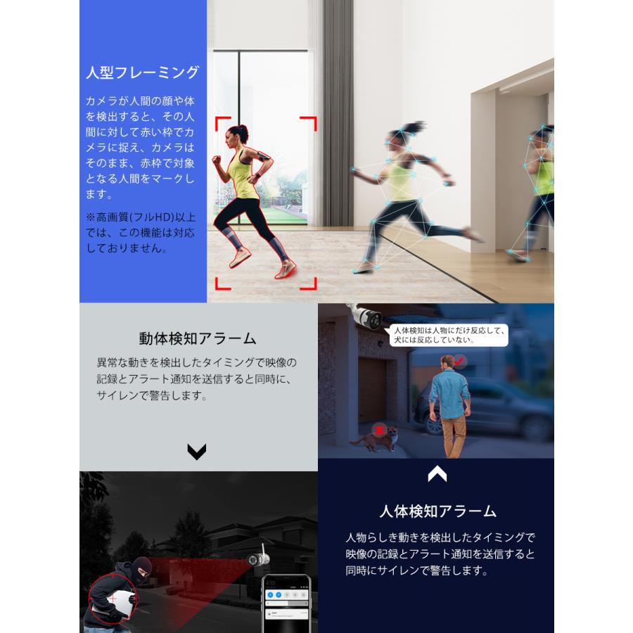 防犯カメラ C63S Vstarcam 2k 1296p 300万画素 ONVIF対応 180度