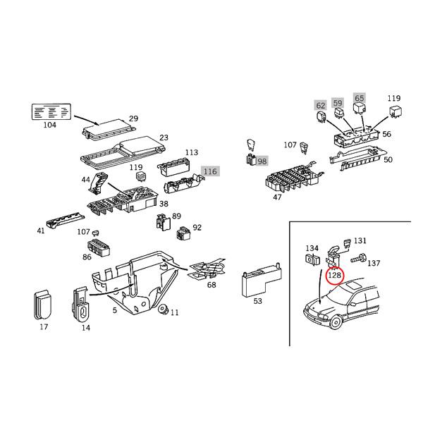 ベンツ W124 220E 280E 320E E220 OVPリレー/オーバーボルテージリレー 1x15A 9ピン 0005405245 0005406745｜protechauto｜03