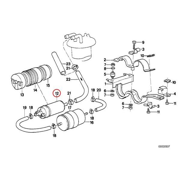 BMW E28 E30 E24 燃料ポンプ/フューエルポンプ 16141179232｜protechauto｜02