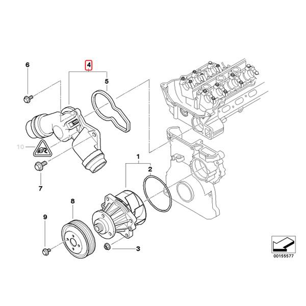 Vanne De Ventilation Carter Manivelle - Compatible BMW E36 320i/323i/328i, E39 520i/523i/528i, E38 728i (1990-2000) - 3