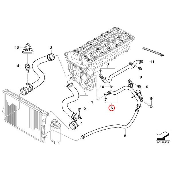 BMW BMW E39 E46 Z3/E36 Z4/E85 ウォーターパイプ/クーラントパイプ