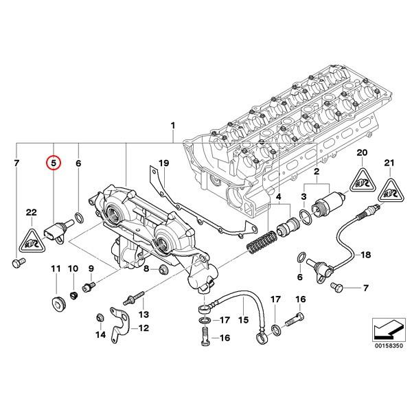 BMW E46 E90 E91 カムシャフトポジションセンサー 12147518628