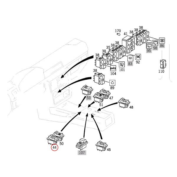 メルセデス　ベンツ　センターコンソールボックス　W126 W124 メルセデスベンツ W124 Eクラス センターコンソールBOX - メルカリ