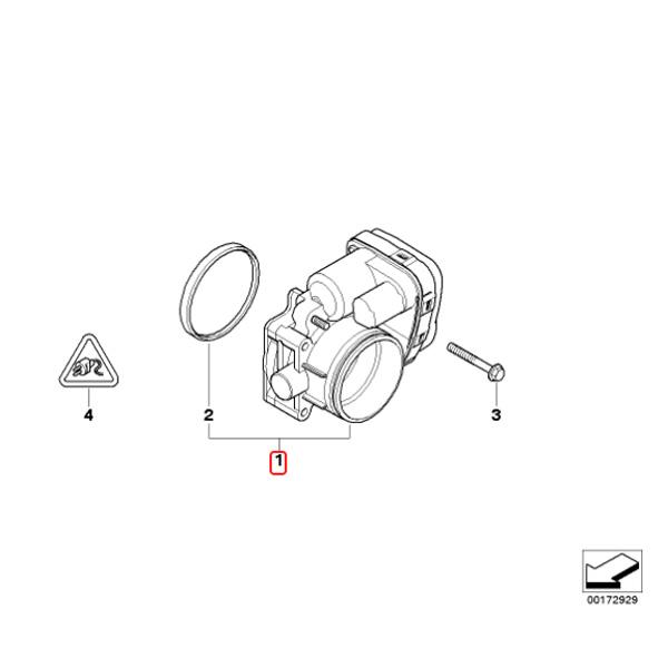 BMW E39 E60 E61 525i スロットルボディ/スロットルバタフライ M54 エンジン用 13547502444 BMW E39 E60 E61 525i スロットルボディ/スロットルバタフライ M54 エンジン用 13547502444