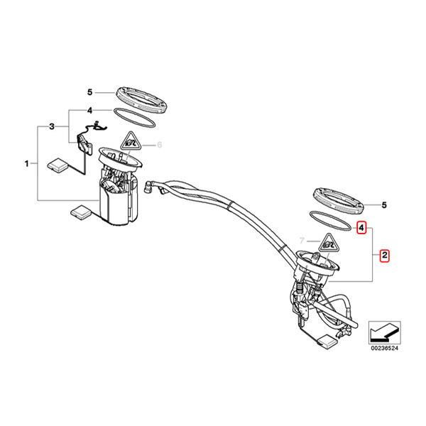 BMW E90 E91 E92 E93 323i 325i xDrive 325xi 330i 330xi 335i 燃料レベルセンサー/フューエルレベルセンサー シールリング付 16117163295｜protechauto｜02