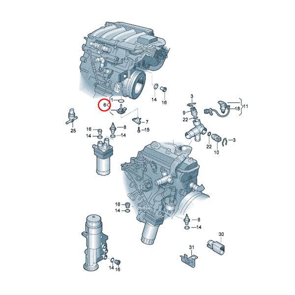 AUDI アウディ A6 4B/C5 4F/C6 A8 D2/4D エンジンオイルレベルセンサー 1J0907660 1J0907660A 1J0907660B 1J0907660C 1J0907660F｜protechauto｜02