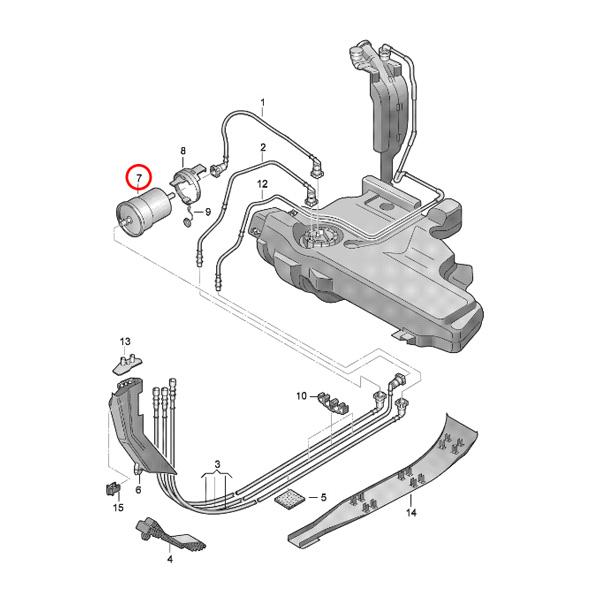 AUDI アウディ TT TTS RS 8J 燃料フィルター/フューエルフィルター 1K0201051K 1K0201051K3プロ