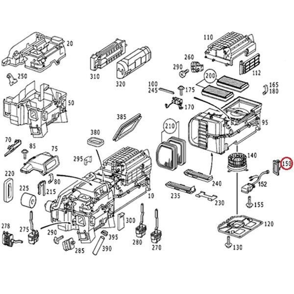 ベンツ Eクラス W210 エアコン ブロアレジスター ブロアレギュレター 前期/対策前ブロア用 2108218351 2108212951 | Mercedes-Benz | 01