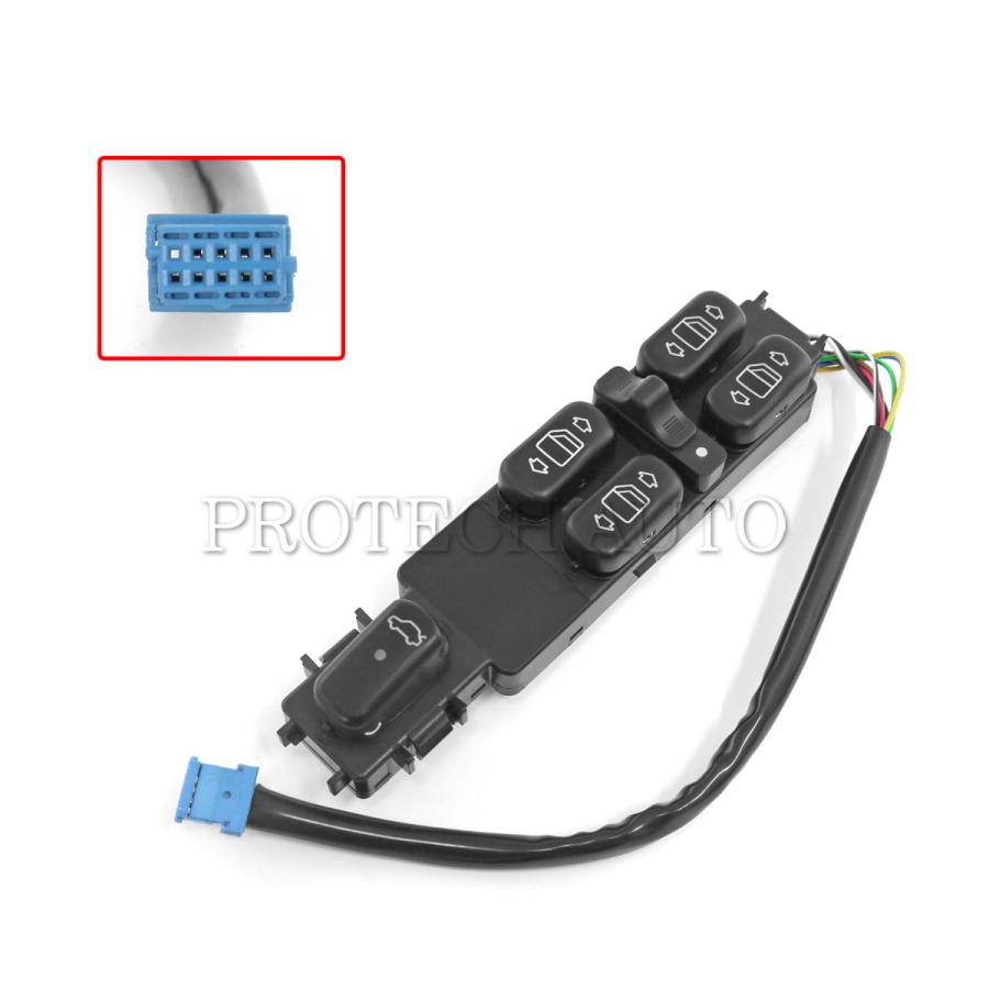 ベンツ Sクラス W220 パワーウィンドウスイッチ トランクリッドオープナー付 フロントドア 運転席2208201010 | Mercedes-Benz | 02