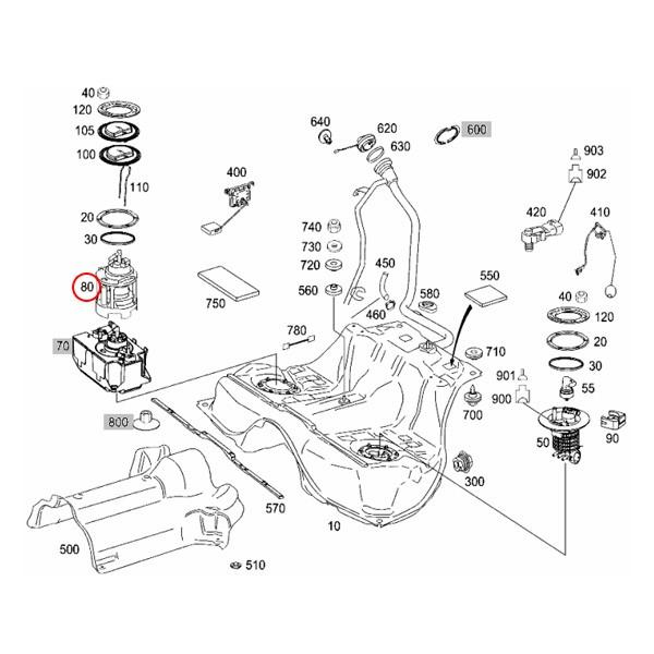 Mercedes-Benz ベンツ W221 W216 燃料ポンプ/フューエルポンプ イン 