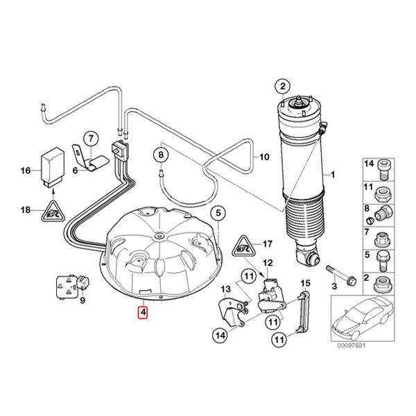 BMW E65 E66 735i 740i 745i 750i 745Li 750Li 760Li エアサスコンプレッサー/エアサスポンプ 37226787616