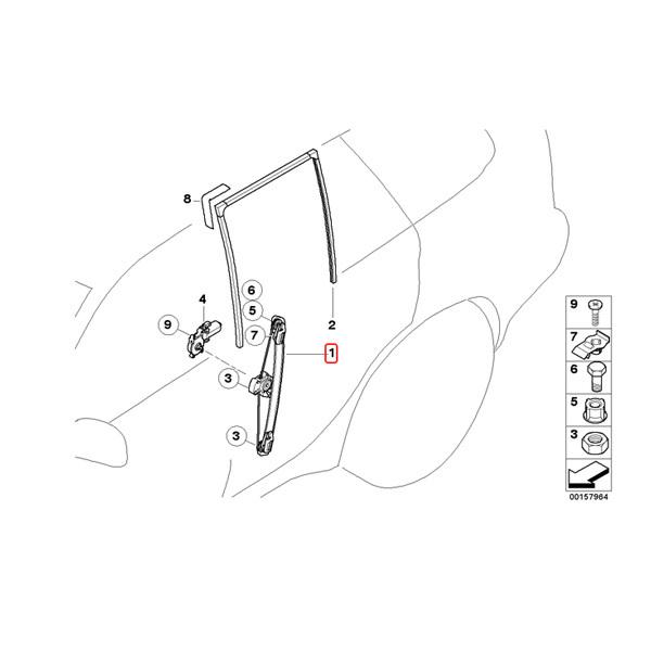 Left Tail Light Assembly For 03-06 BMW X5 4.4i 4.6is 3.0i 4.8is RV45R6