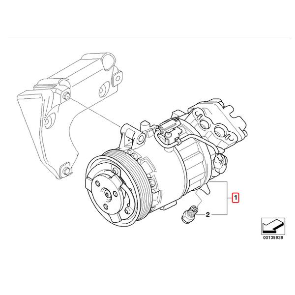 BMW BMW E90 E91 E92 320i ACコンプレッサー/エアコンコンプレッサー