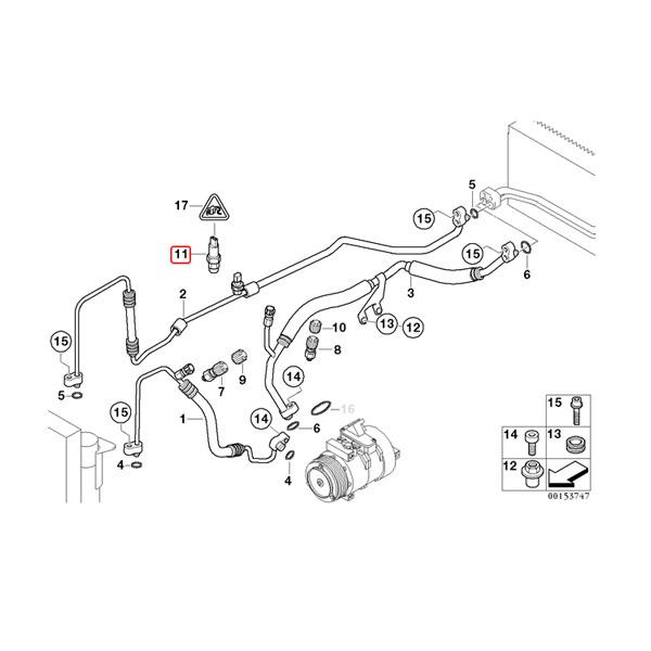 BMW E38 E65 E66 F01 F02 F04 G11 G12 735i 740i 745i 750i 740Li 745Li 750Li 760Li L7 ACプレッシャーセンサー 64538370623 64536909257｜protechauto｜02