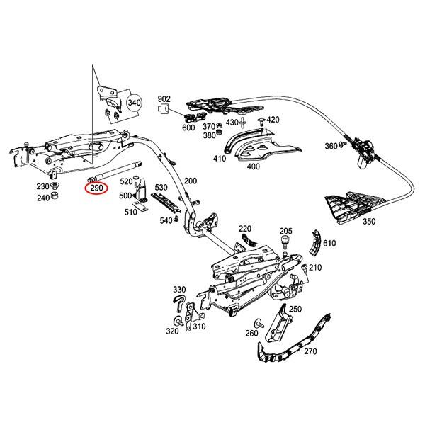 ベンツ SL R231 トランクダンパー/ゲートダンパー 左右セット 2319800264 2319800364 2319800464 SL350 SL550 SL63AMG｜protechauto｜02