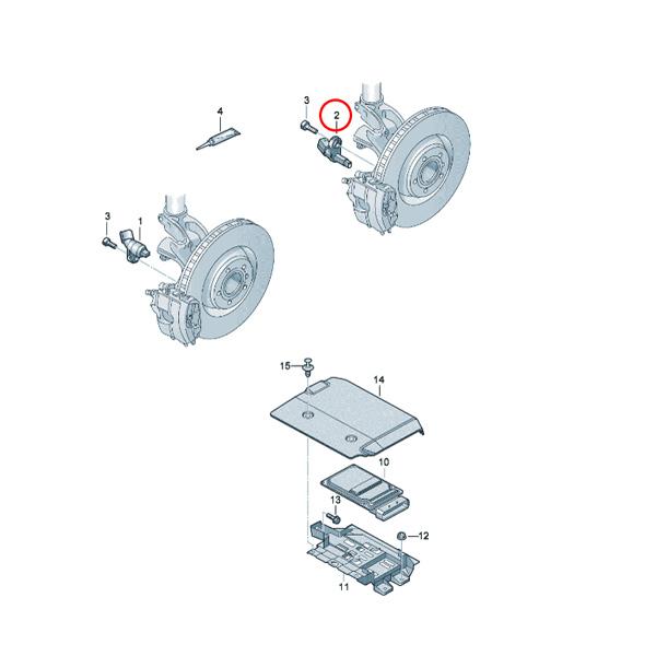 ATE製 AUDI アウディ A3 8V Q2 GA ABSセンサー/スピードセンサー 右側 WHT003856A WHT003856B WHT003856C 7L0927808A 7L0927808B｜protechauto｜02