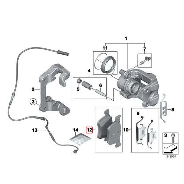 Bendix製 BMW F32 F36 420i 428i 430i フロント ブレーキパッド 34106799801 34106856191 34114073936 34116854126 34118855010 | BMW | 01