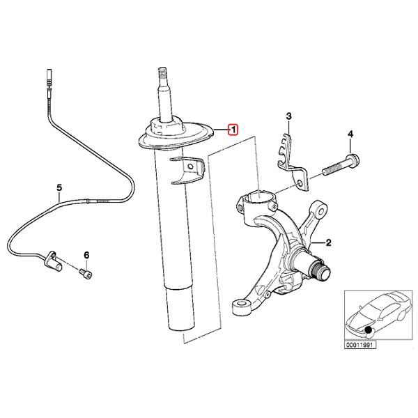 BMW 純正OEM BILSTEIN製 E46 フロント ショックアブソーバー