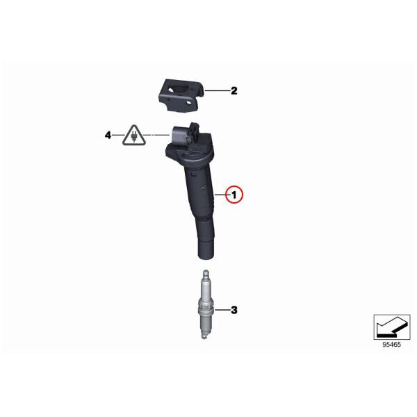 高品質 BOSCH製 BMW 3シリーズ E46 E90/E91/E92 イグニッションコイル 0221504464 12131712219 0221504100 00124 318i 320i 325i 330i M3｜protechauto｜02