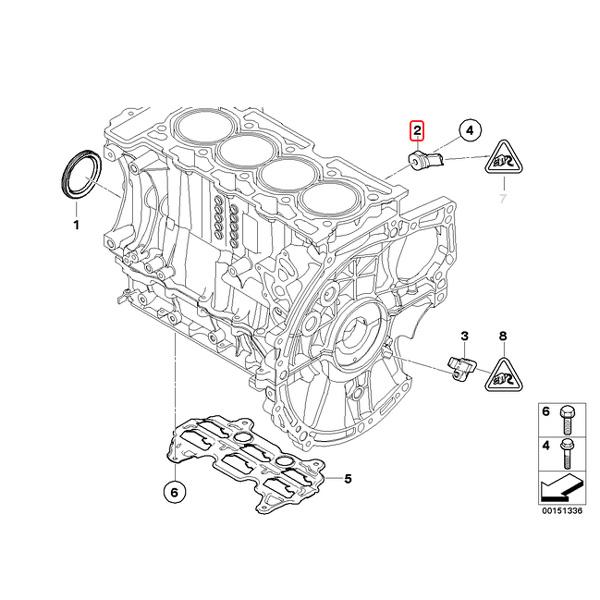 純正OEM BOSCH製 BMW MINI ミニ R60 R61 Cooper CooperS ALL4 JCW ノッキングセンサー 13627552114｜protechauto｜02