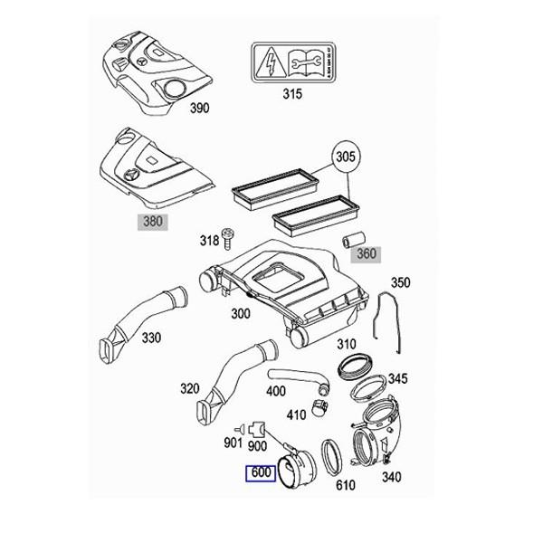 純正OEM BOSCH製 ベンツ Sクラス W221 エアマスセンサー M272/M273用 0280218190 2730940548 2730940648 2730940948 S350 S400 S500 S550｜protechauto｜02