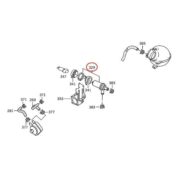 純正OEM BOSCH製 ベンツ W638 V280 電動ウォーターポンプ/アディショナルウォーターポンプ 0012012000｜protechauto｜02