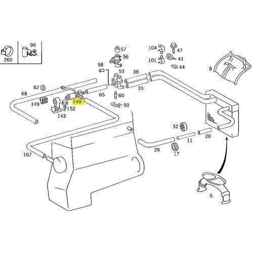 【新品】BOSCH製 ベンツ ウォーターポンプヒーター BOSCH（ボッシュ） BOSCH製 ベンツ W202 ウォーターポンプ ヒーター