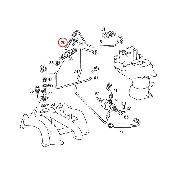 BOSCH（ボッシュ） 純正OEM BOSCH ベンツ W201R107 インジェクター