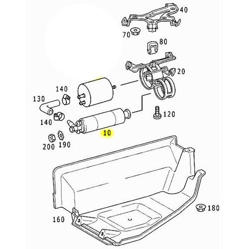 純正OEM BOSCH製 ベンツ Sクラス W220 燃料ポンプ/フューエルポンプ 0986580372 0004707894 0004705994 0004709594 S320 S430 S500｜protechauto｜02